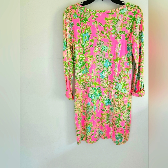 Lilly Pulitzer Pink And Green Pima Cotton Dress - Picture 2 of 6